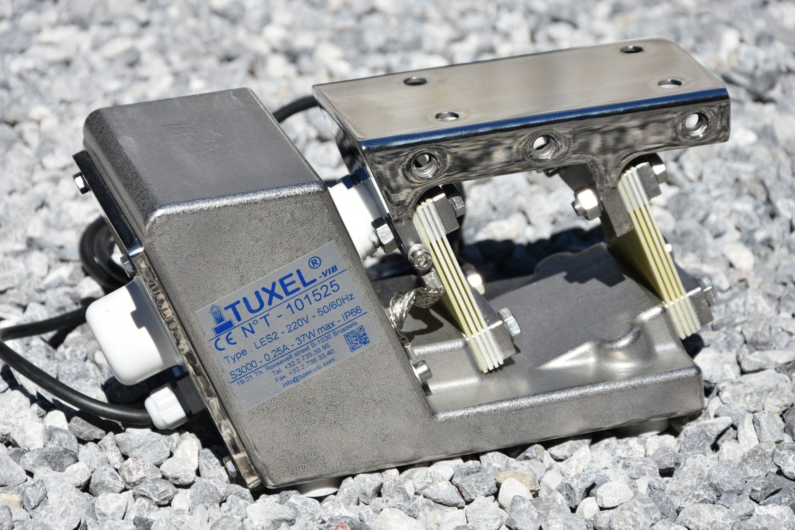 Embase vibrante inox LES2 Tuxel