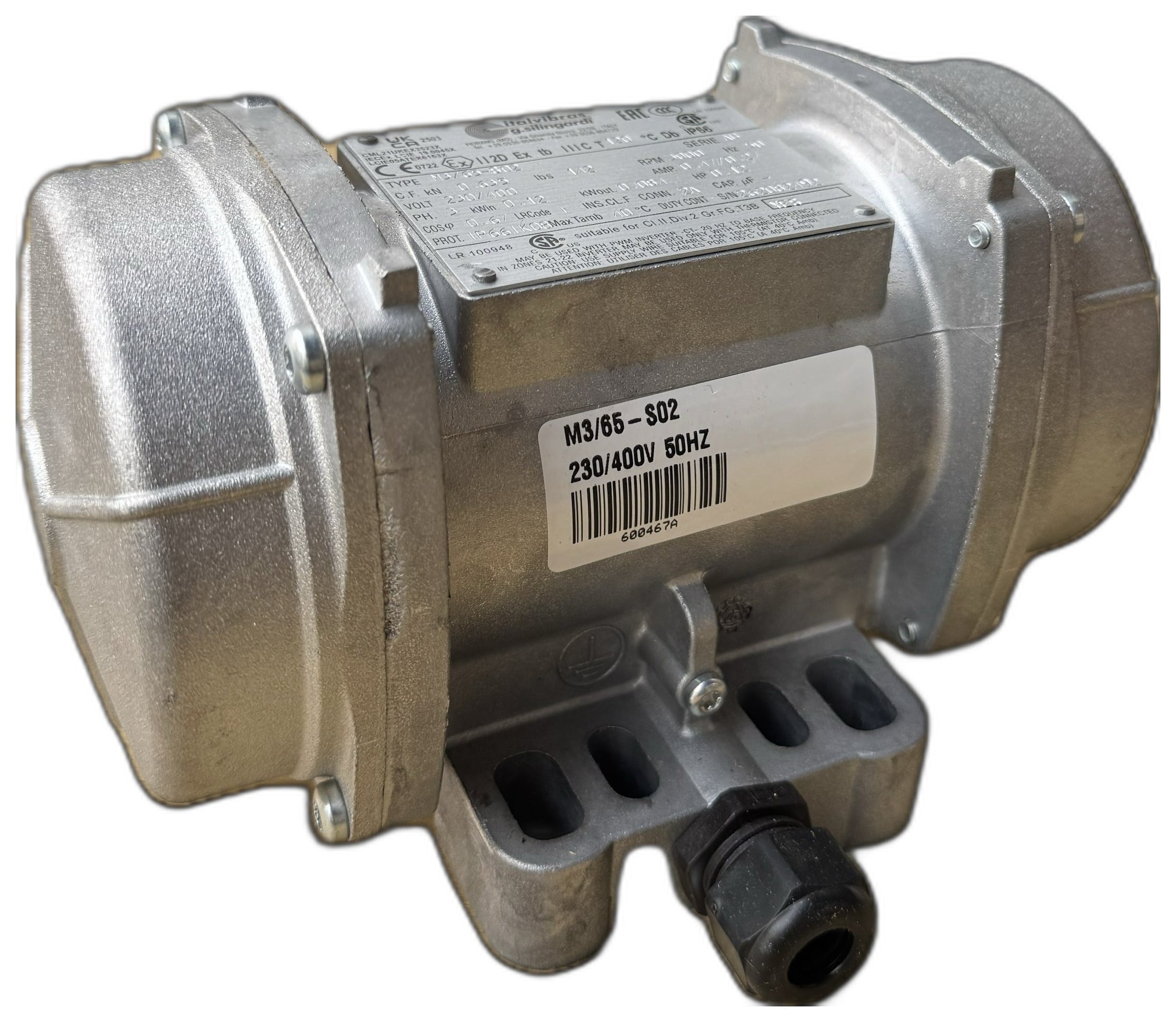 Motovibrator M3/65-S02 vooraanzicht