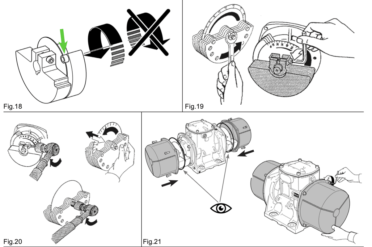 Réglage des masses excentriques d'un motovibrateur CDX et serrage à la clé dynamométrique
